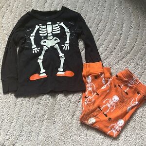 Just One You By Carter’s Halloween Skeleton Pajamas